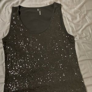 Dressy sequence tank top